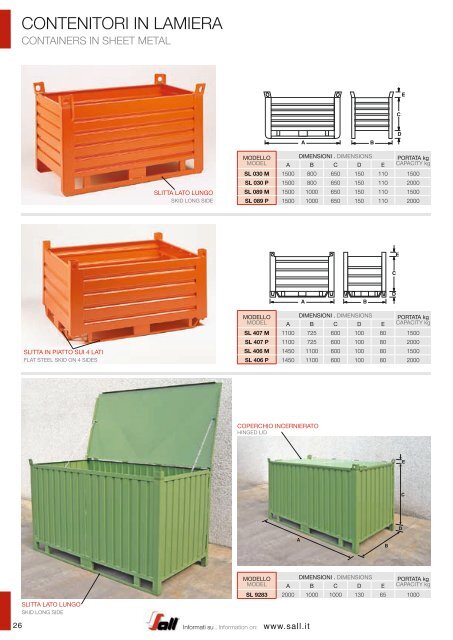 SALL_CATALOGO_CONTENITORI METALLICI E FORNITURE PER L‘INDUSTRIA_new