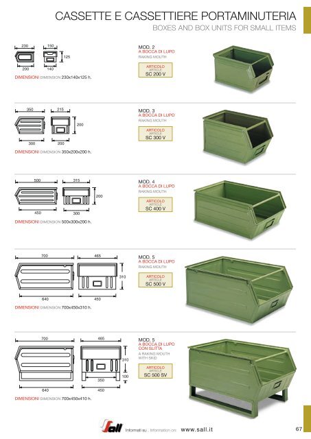 SALL_CATALOGO_CONTENITORI METALLICI E FORNITURE PER L‘INDUSTRIA_new