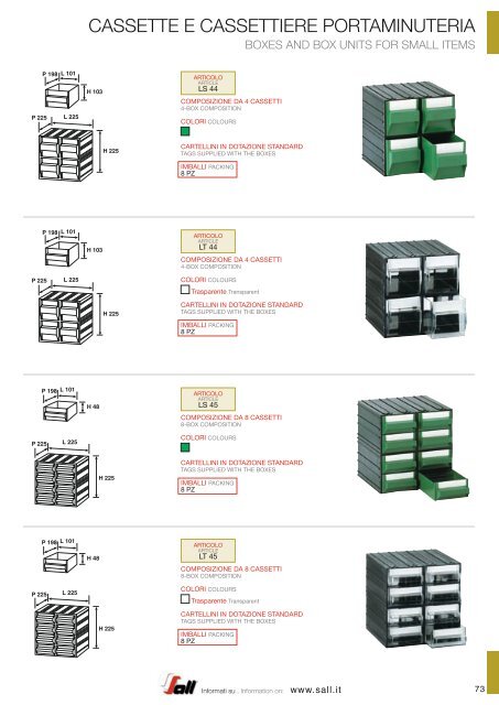 SALL_CATALOGO_CONTENITORI METALLICI E FORNITURE PER L‘INDUSTRIA_new