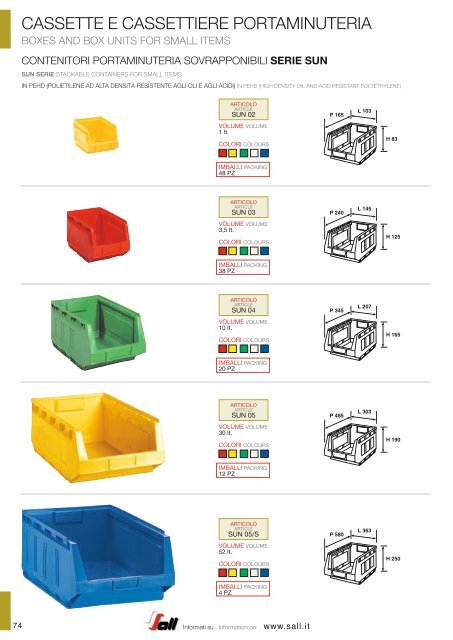 SALL_CATALOGO_CONTENITORI METALLICI E FORNITURE PER L‘INDUSTRIA_new