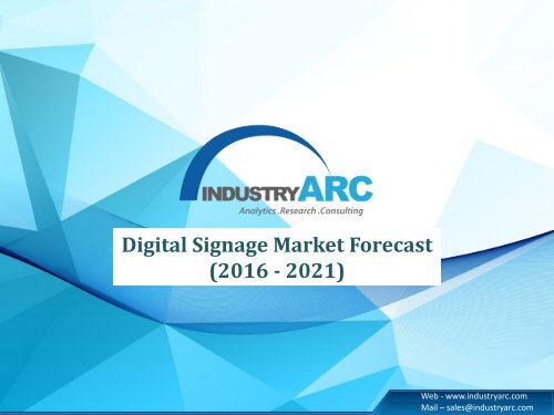 Digital Signage Market-IndustryARC