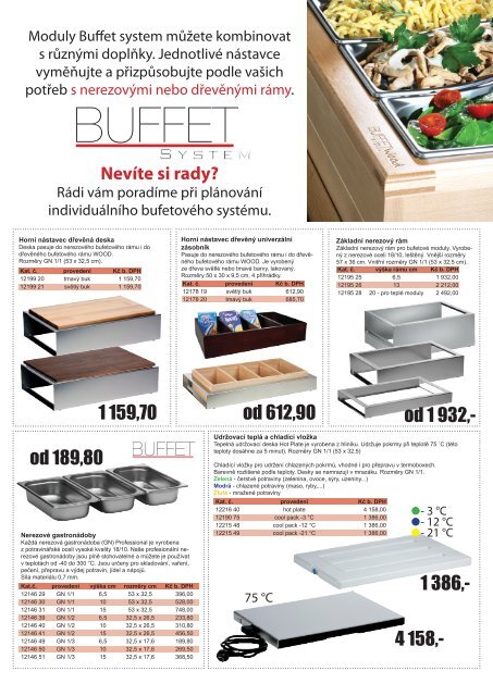 Buffet system leták 2016