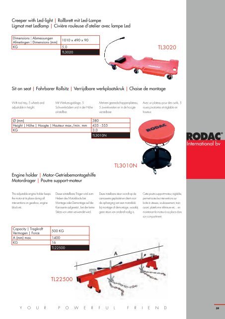 WWW.RODAC.COM Equipment