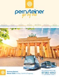 Pernsteiner Reisen - Sommer/Herbst Reisen 2016 mit Bus, Schiff & Flugzeug