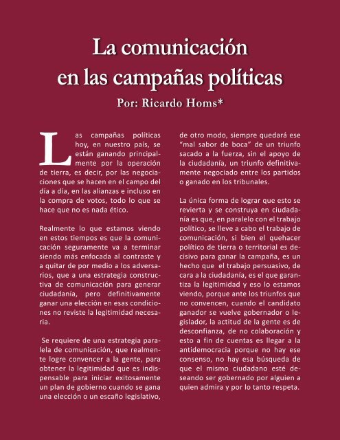 Revista Signum  Comunicación Política & Cultura No.18