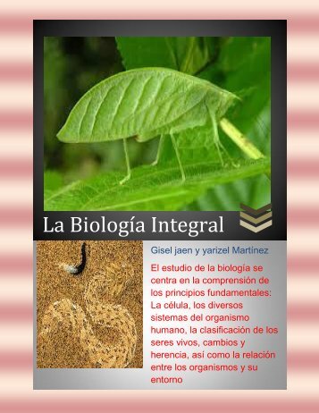 LA BIOLOGIA INTEGRAL