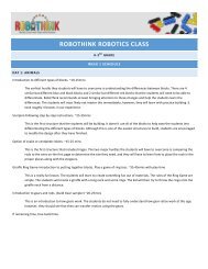 2 Week Robotics Class K-3