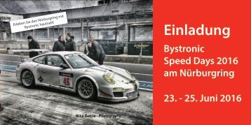 Bystronic Speed Days 2016