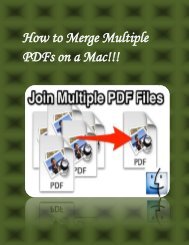 How to Merge Multiple PDFs on a Mac!!!
