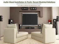 Audio Visual Installation in Poole - Dorset Electrical Solutions