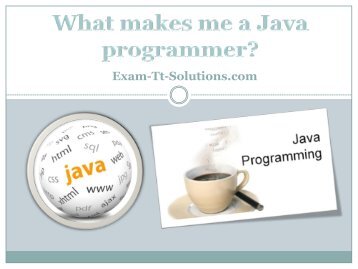 What makes me a Java programmer?