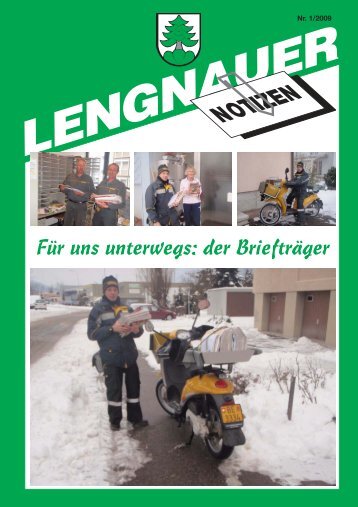 Für uns unterwegs: der Briefträger - Einwohnergemeinde Lengnau BE