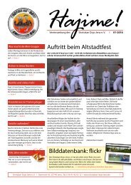 Shotokan Dojo Jena- Vereinszeitung 01-2016