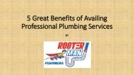 5 Great Benefits of Availing Professional Plumbing Services