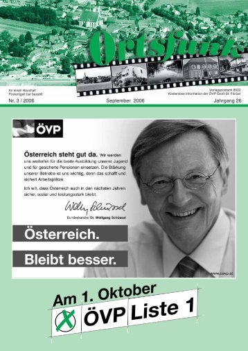 Nr. 3 / 2006 September 2006 Jahrgang 26 - ÖVP Groß St. Florian ...