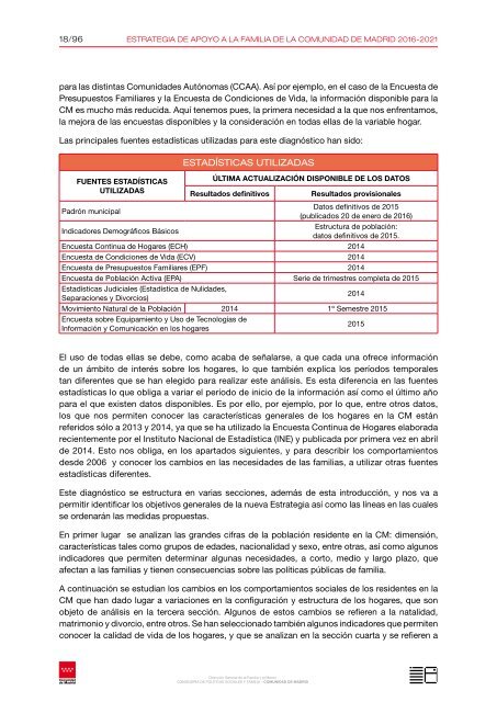 ESTRATEGIA DE APOYO A LA FAMILIA DE LA COMUNIDAD DE MADRID 2016-2021