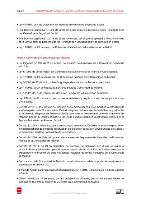 ESTRATEGIA DE APOYO A LA FAMILIA DE LA COMUNIDAD DE MADRID 2016-2021