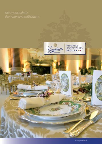 Gerstner Imperial Hospitality Group Broschure