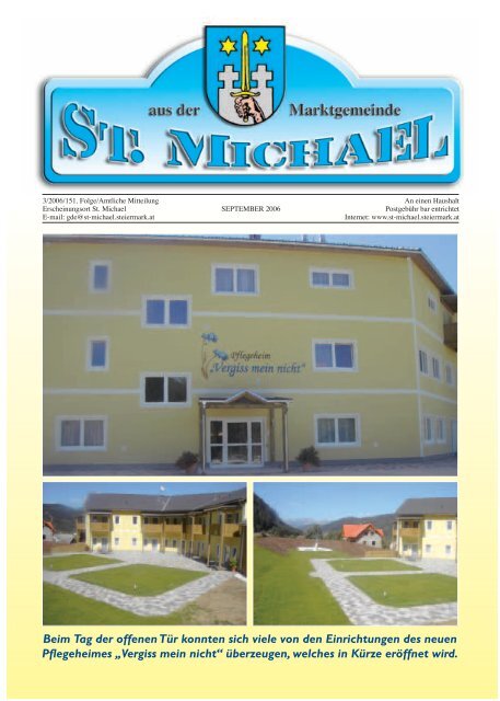 Gemeindezeitung September 2006 - St. Michael in der Obersteiermark
