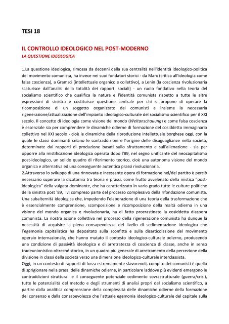 IL PARTITO COMUNISTA