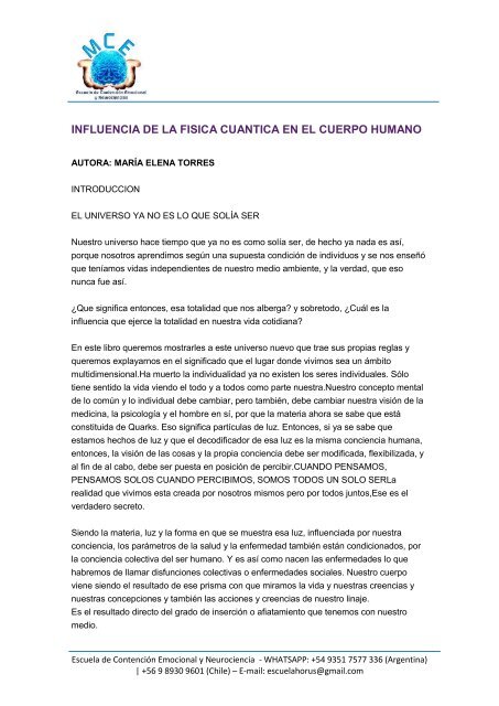 Influencia De La Fisica Cuantica En El Cuerpo Humano