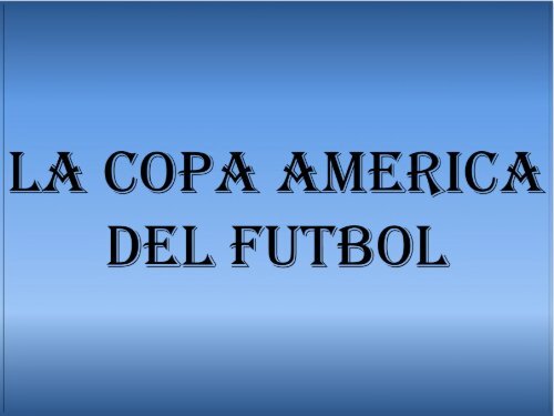 COPA AMERICA