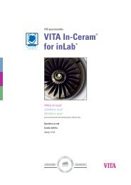 VITA In-Ceram® for inLab - VITA Zahnfabrik H. Rauter GmbH & Co. KG
