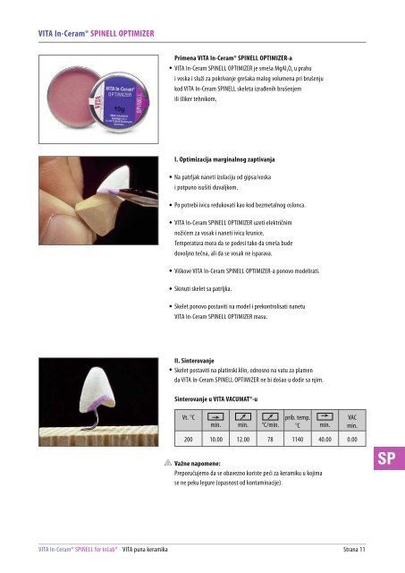 VITA In-Ceram® for inLab - VITA Zahnfabrik H. Rauter GmbH & Co. KG