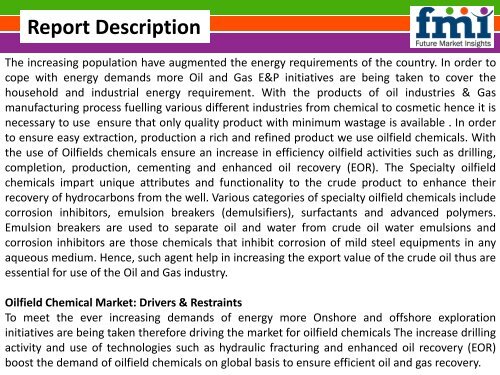 Global Oilfield Chemical Market