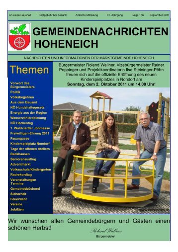 Kinder - Marktgemeinde Hoheneich