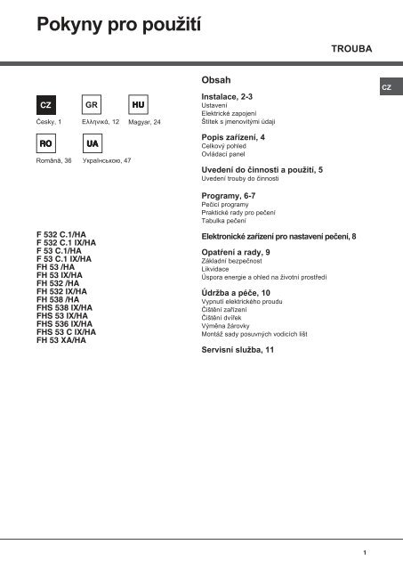 KitchenAid F 53 C.1 IX /HA - Oven - F 53 C.1 IX /HA - Oven RO (F053971) Istruzioni per l'Uso