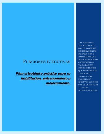 Funciones ejecutivas, ejercicios 