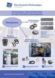 Erfahrung und Kompetenz in der technischen Keramik