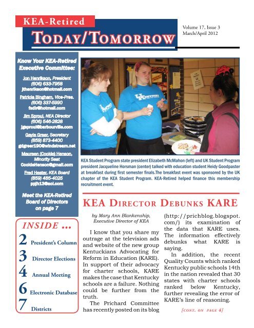 kea-retired electronic database - Kentucky Education Association