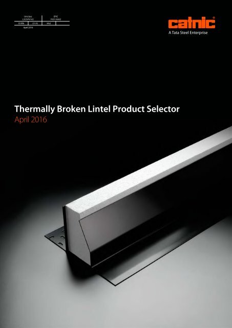 Thermally Broken Lintel Product Selector