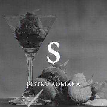 Menu Bistro Adriana 2016