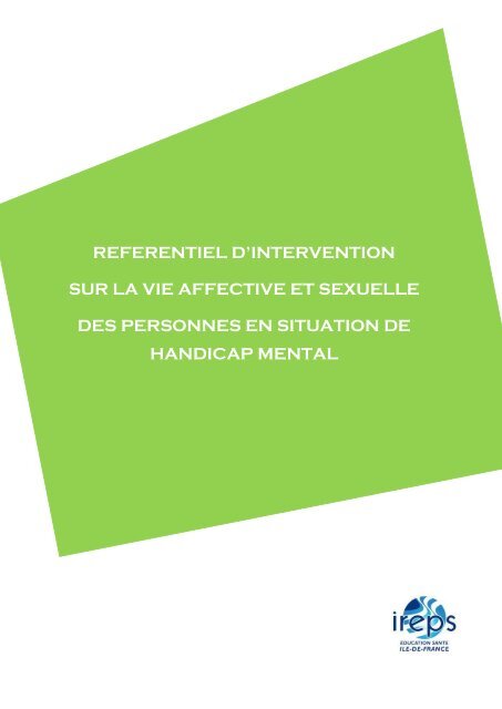 SUR LA VIE AFFECTIVE ET SEXUELLE DES PERSONNES EN SITUATION DE HANDICAP ...