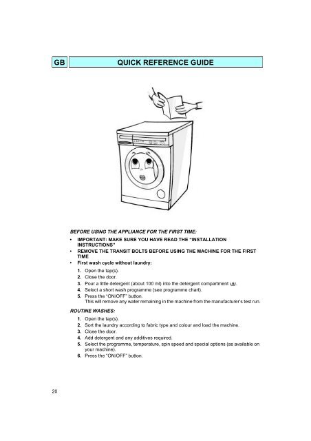 KitchenAid A 1200 - Washing machine - A 1200 - Washing machine EN (857038520010) Istruzioni per l'Uso