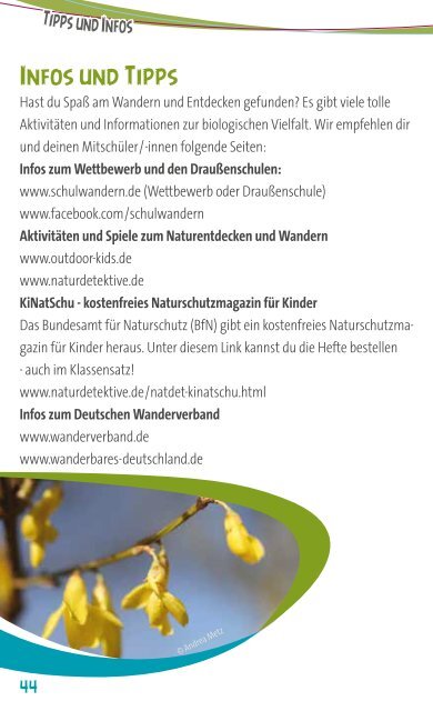 Booklet Schulwandern 2016