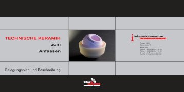 TECHNISCHE KERAMIK zum Anfassen