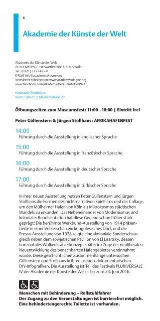 20 Kölner Museumsfest