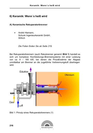 6) Keramik: WennÂ´s heiÃŸ wird