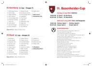 11. Bazenheider-Cup - FC Bazenheid