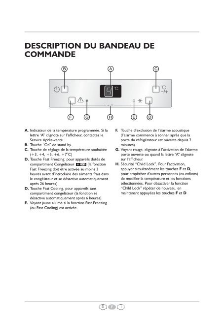 KitchenAid 914.1.10 - Refrigerator - 914.1.10 - Refrigerator EUR (855163016030) Scheda programmi