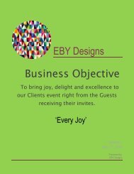 EBY Designs Magazine