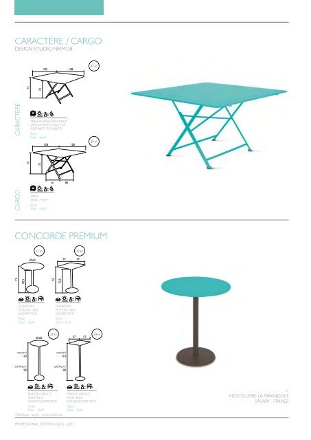 FERMOB Furniure Contract Catalog