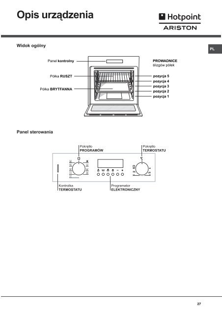 KitchenAid F 86.1 IX /HA - Oven - F 86.1 IX /HA - Oven PL (F051612) Istruzioni per l'Uso