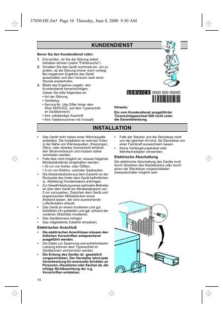 KitchenAid A 211/R/G/1 - Refrigerator - A 211/R/G/1 - Refrigerator DE (853916538010) Istruzioni per l'Uso