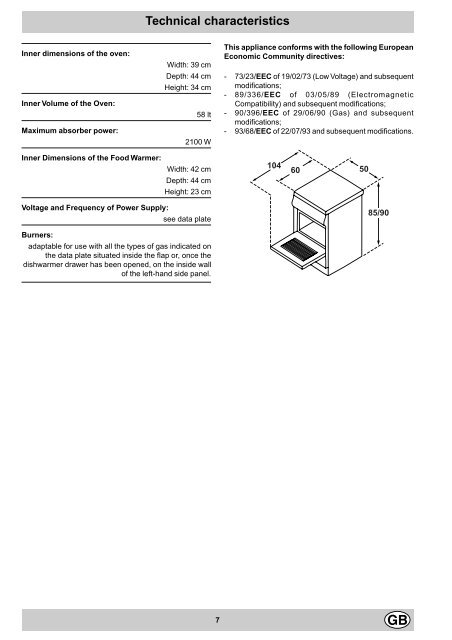 KitchenAid K 340 ES(W)/EU - Cooker - K 340 ES(W)/EU - Cooker CS (F028492) Istruzioni per l'Uso