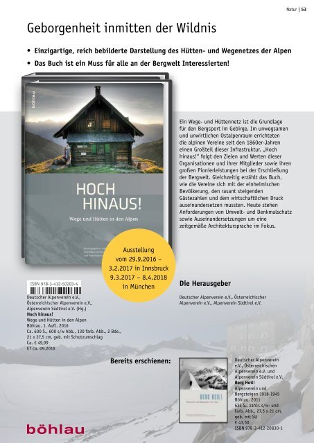 Herbst 2016 Sachbuch forum independent Programmvorschau